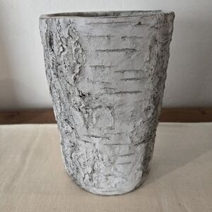Gray and White Ceramic Vase